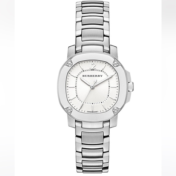 Burberry Women's White Bby1703 The Britain Stainless Steel Watch - Picture 2 of 8
